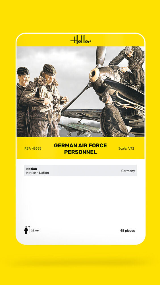 HELLER 49655 MAQUETTE DEUTSCHE LUFTWAFFE PERSONAL 1/72