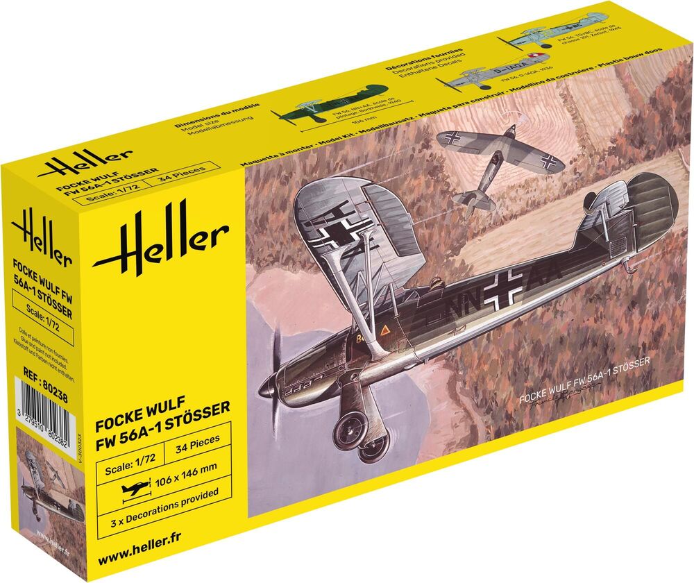 HELLER 80238 MAQUETTE FOCKE WULF FW 56A-1 STÖSSER 1/72