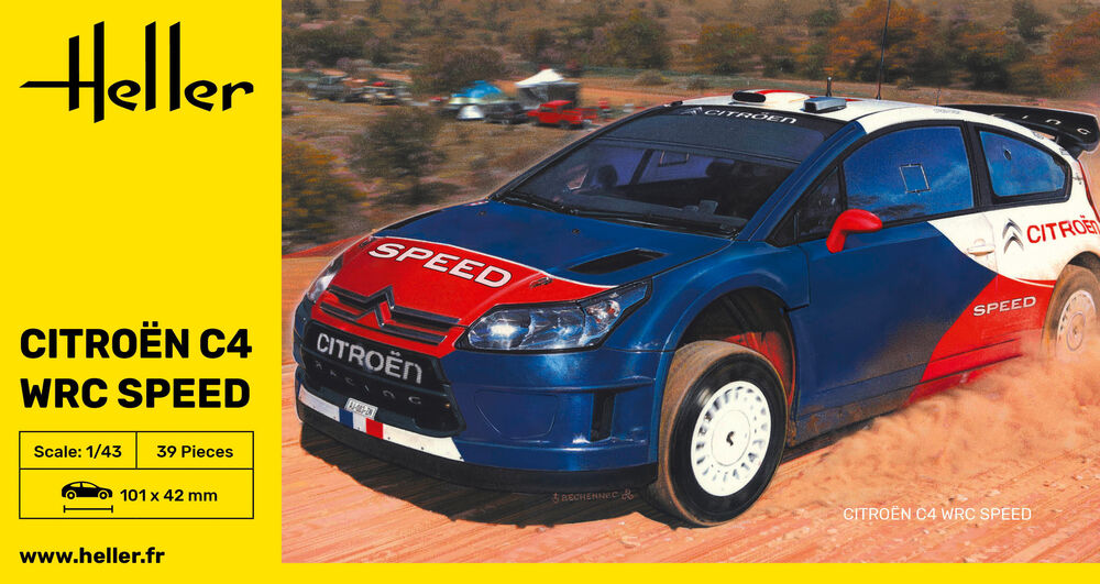 HELLER 80117 MAQUETTE CITROËN C4 WRC SPEED 1/43