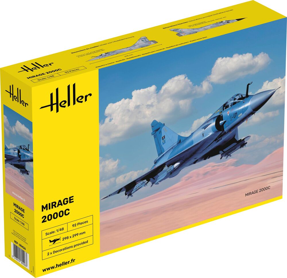 HELLER 80426 MAQUETTE MIRAGE 2000 C 1/48