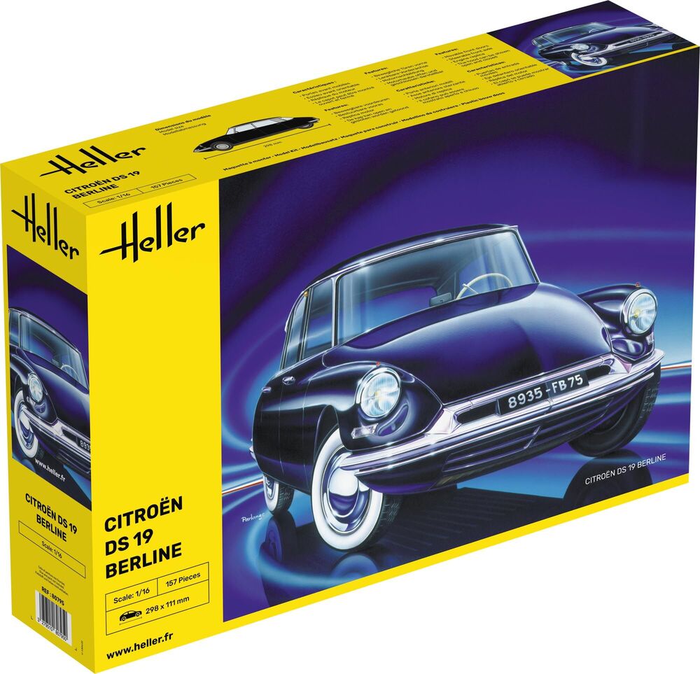 HELLER 80795 MAQUETTE CITROEN DS 19 1/16
