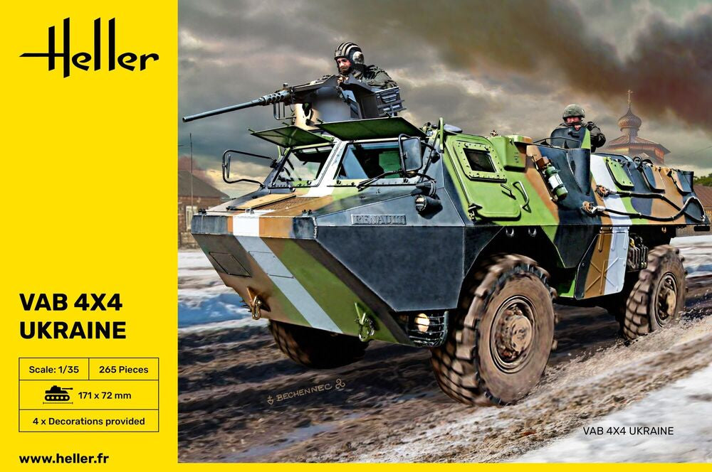 HELLER 81130 MAQUETTE VAB 4X4 UKRAINE 1/35