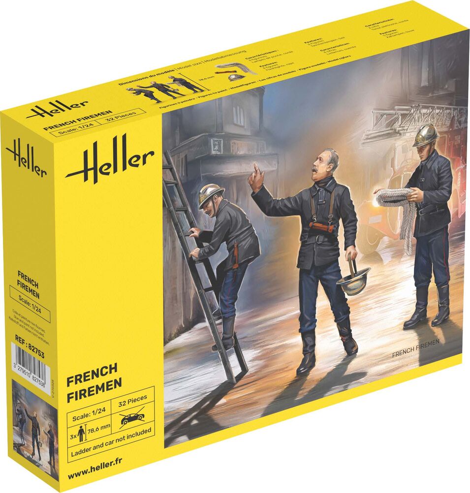 HELLER 82753 MAQUETTE FRENCH FIREMEN 1/24