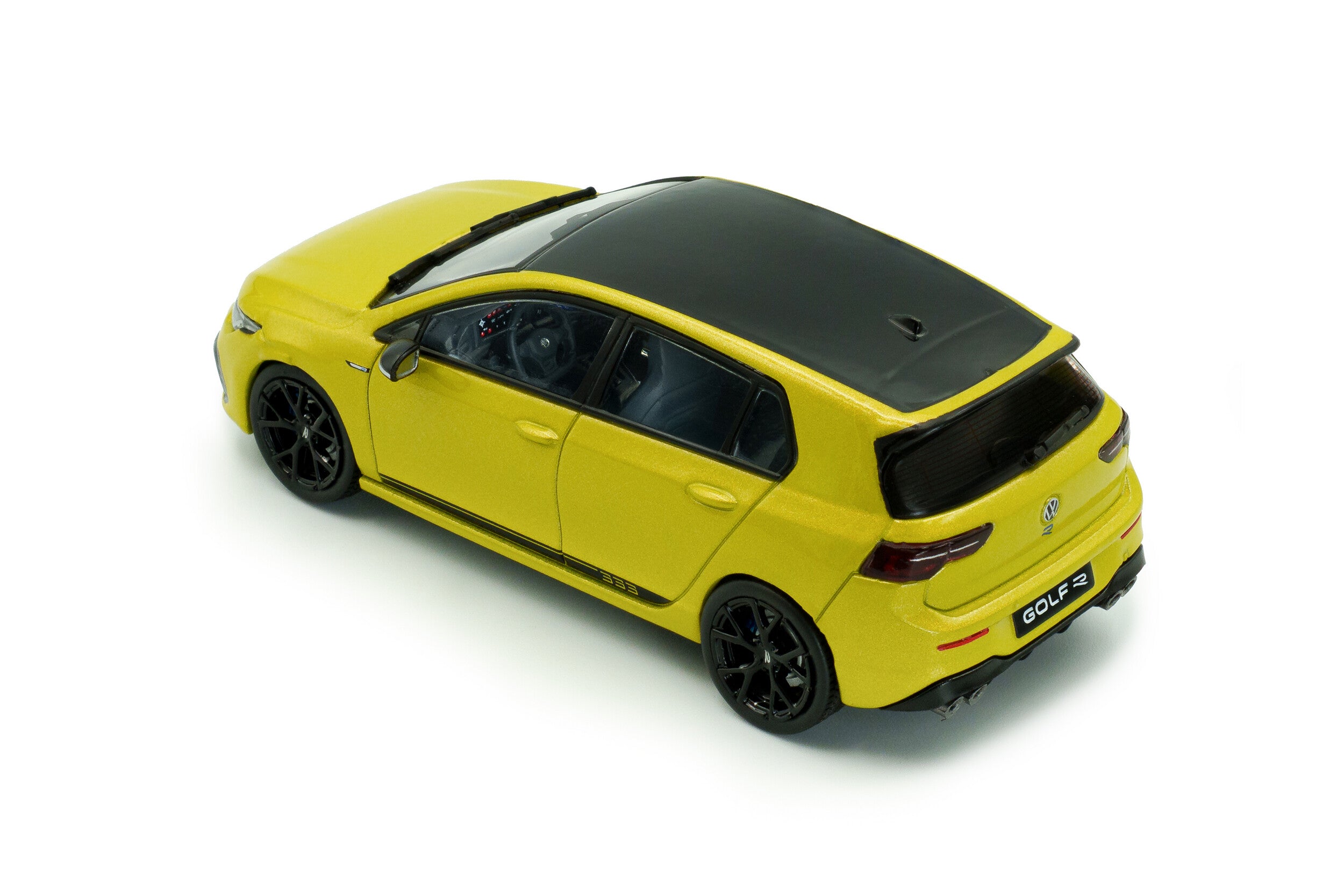 SOLIDO 4311804 MINIATURE VOLKSWAGEN GOLF R 333 LIMITED EDITION LIME YELLOW 2023 1/43